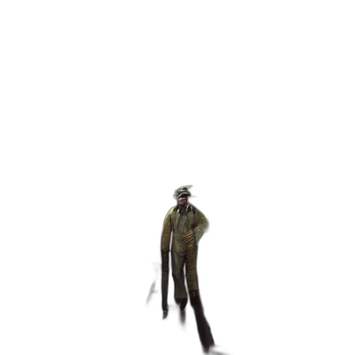 staff, hat, jacket, creature, concept art, 3d render, pixel art, photorealistic transparent PNG cut-out