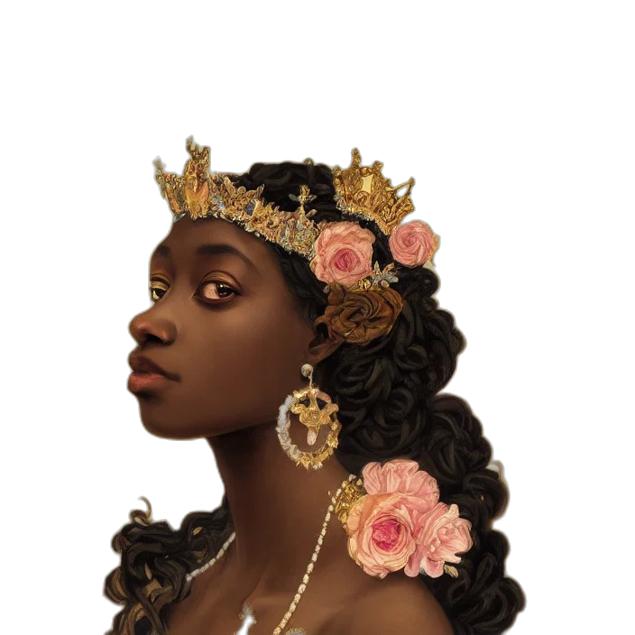 crown, jewelry, dress, face transparent PNG cut-out