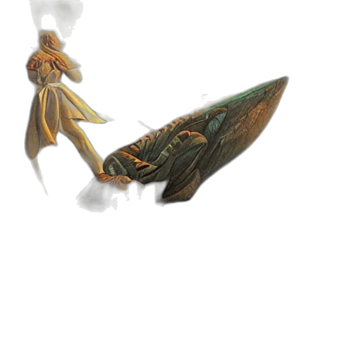 creature, dragon, umbrella, jewelry, concept art, 3d render, fantasy art, photorealistic transparent PNG cut-out