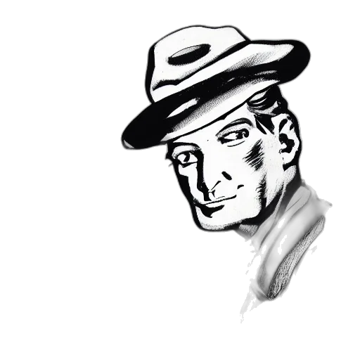 hat, face, staff, jacket transparent PNG cut-out