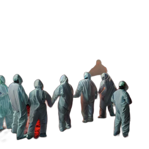staff, jacket, 3d render, concept art, outer space, fog, wide, shot transparent PNG cut-out