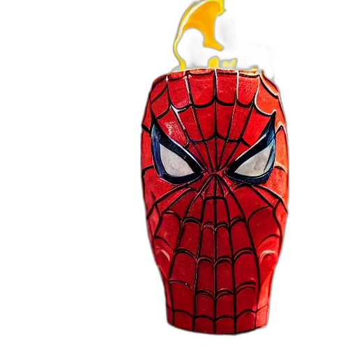 mask, bottle, 3d render, concept art, closeup, photorealistic, photograph, spider transparent PNG cut-out