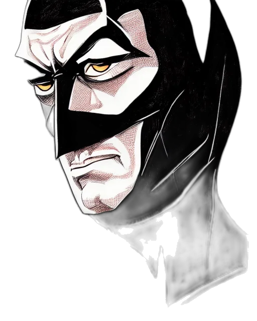 mask, face, comic book art, concept art, cartoon, watercolor, monochrome, dark transparent PNG cut-out