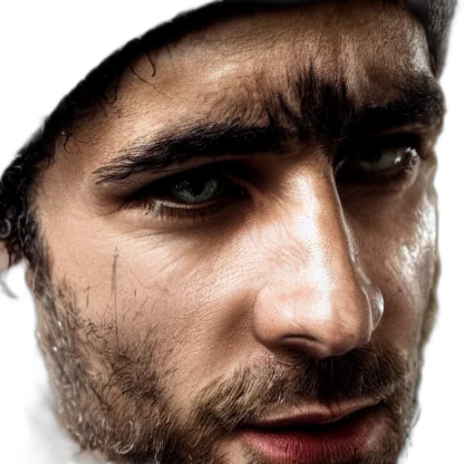 face, hat, jacket, creature transparent PNG cut-out