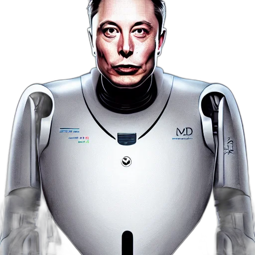 robot, concept art, comic book art, elon transparent PNG cut-out