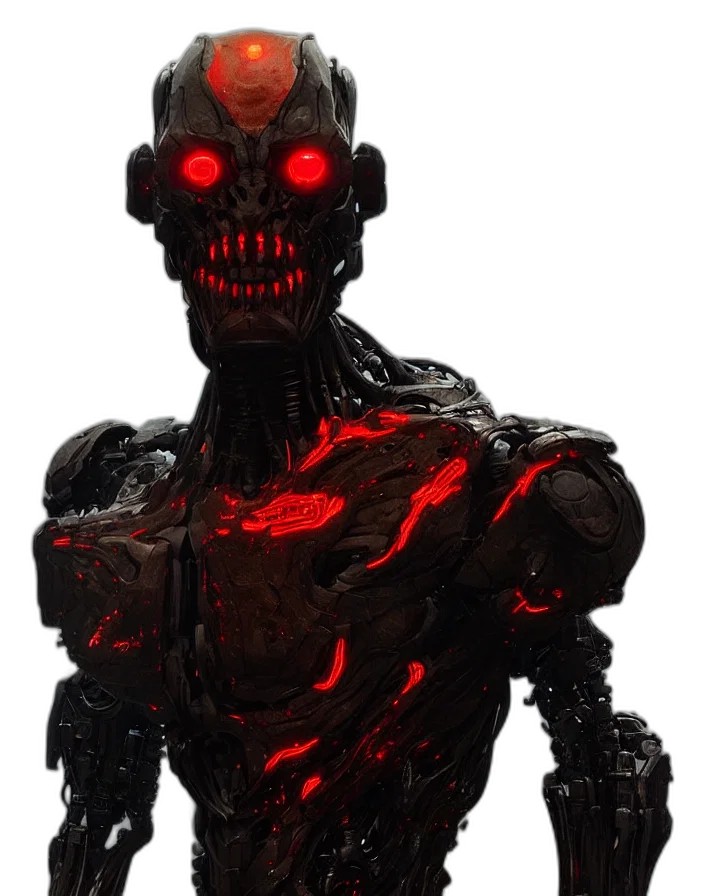 robot, creature, mask, face transparent PNG cut-out