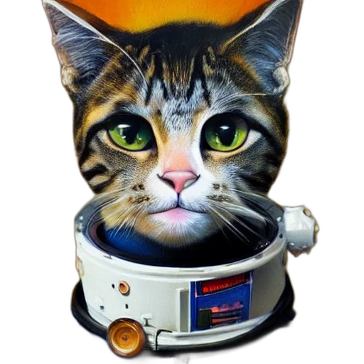 robot, animal, staff, photorealistic transparent PNG cut-out