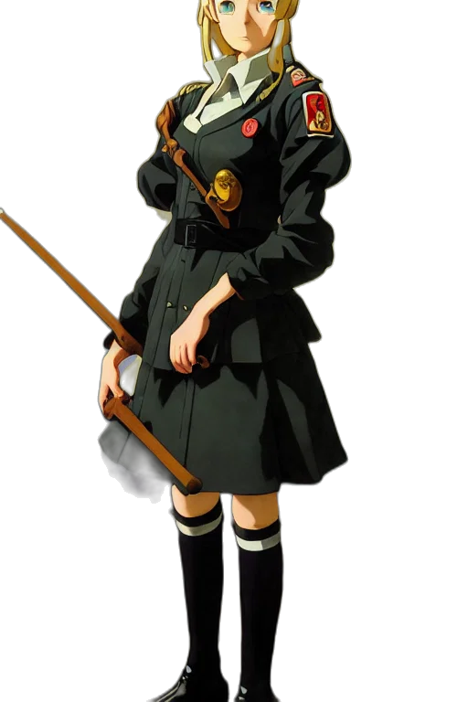 staff, jacket, weapon, dress transparent PNG cut-out