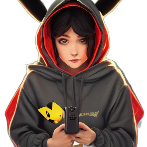 jacket, weapon, staff, face transparent PNG cut-out