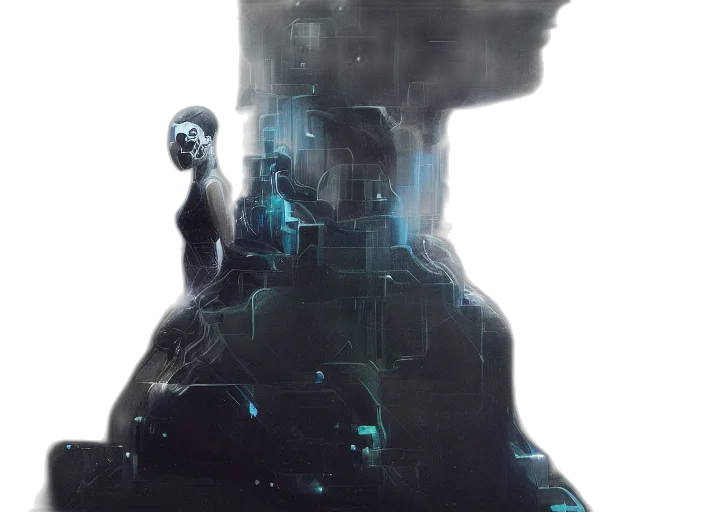 robot, face, creature, mask transparent PNG cut-out