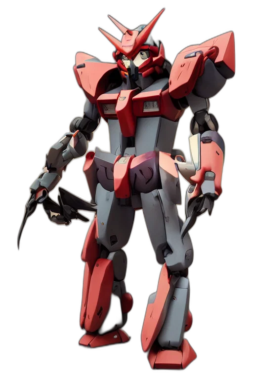 robot, weapon, concept art, 3d render transparent PNG cut-out