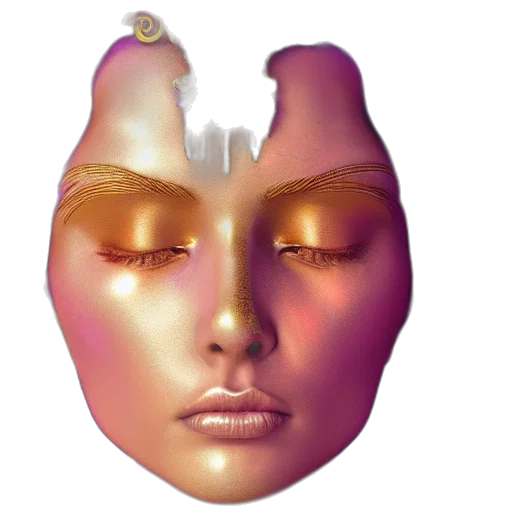 mask, face, crown, jewelry transparent PNG cut-out