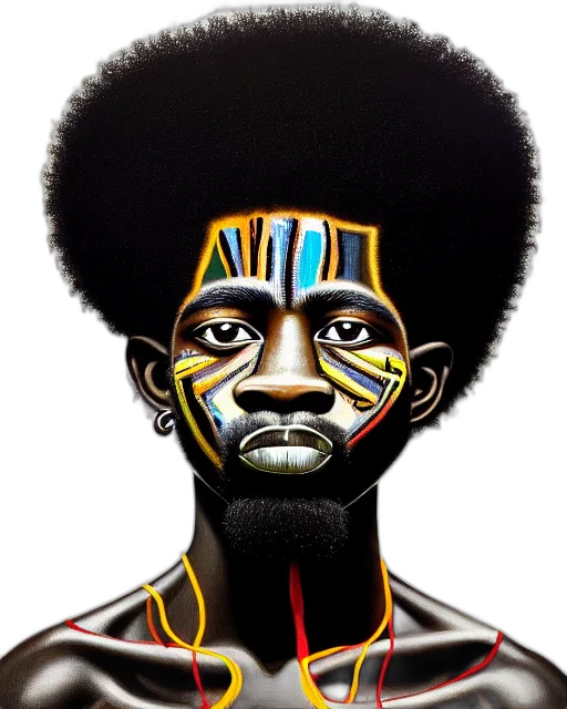 face, mask, hair, staff transparent PNG cut-out
