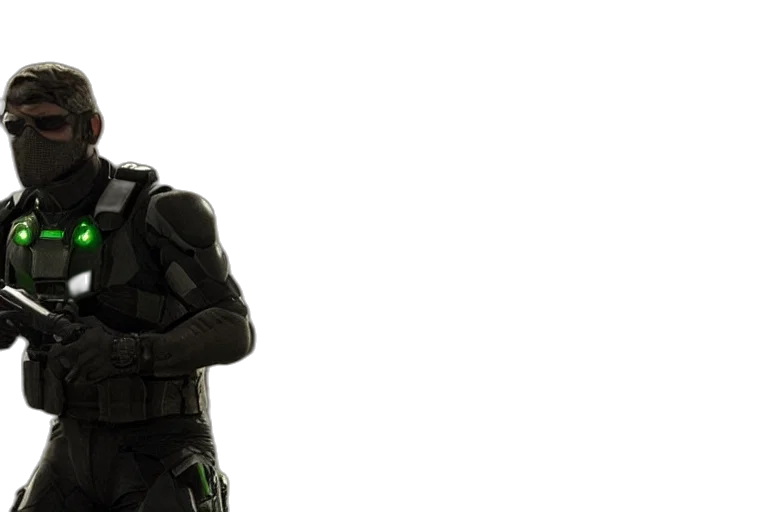 weapon, 3d render, concept art, green, action, film, still, george transparent PNG cut-out