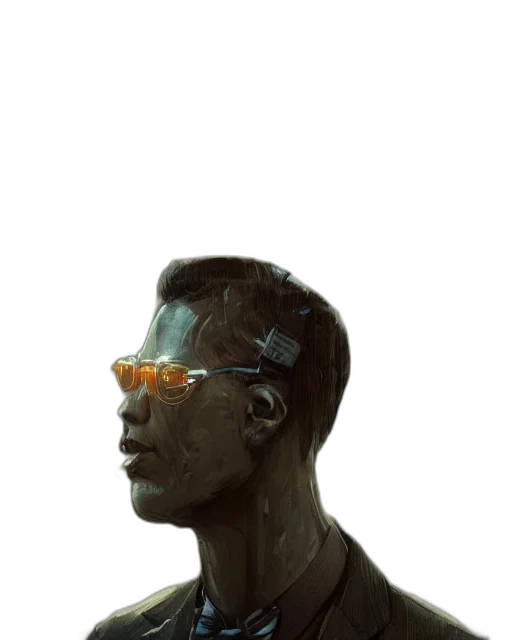 robot, face, mask, staff, cyberpunk, concept art, comic book art, photorealistic transparent PNG cut-out
