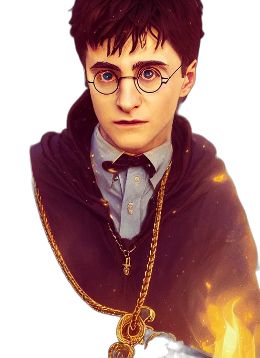 staff, face, jacket, fantasy art transparent PNG cut-out