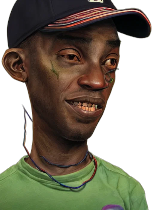 face, staff, hat, animal, photorealistic, concept art, oil painting, 3d render transparent PNG cut-out