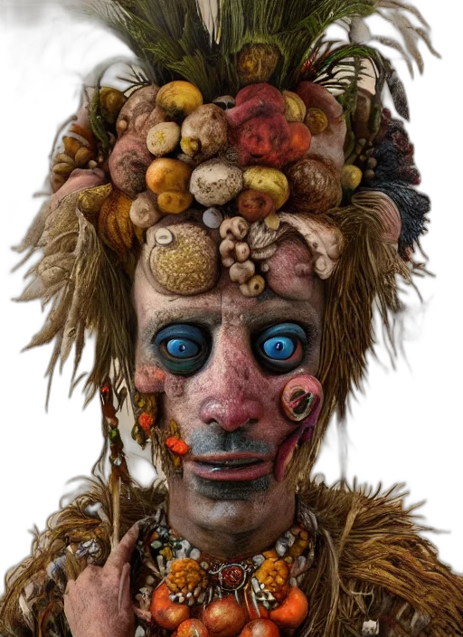 mask, face, creature, staff transparent PNG cut-out