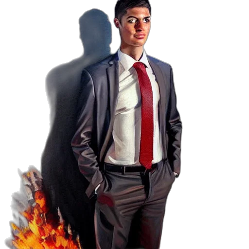 staff, jacket, concept art, 3d render transparent PNG cut-out