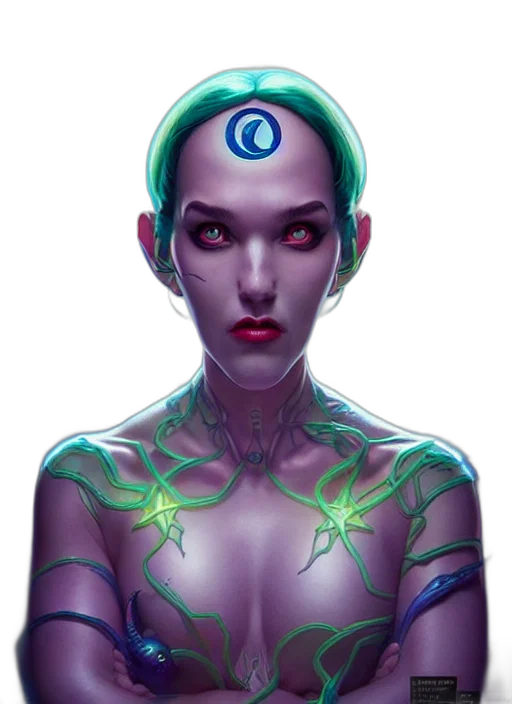 robot, jewelry, face, creature transparent PNG cut-out