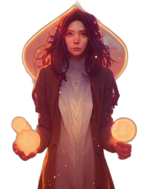 jacket, face, crown, dress, concept art, fantasy art, comic book art, pixel art transparent PNG cut-out