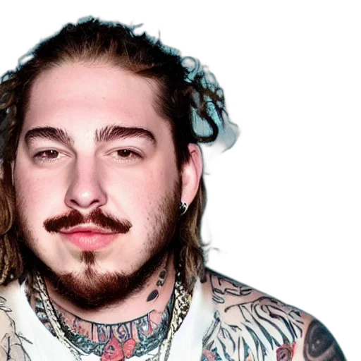 hair, animal, face, photorealistic, accurate, post, malone transparent PNG cut-out