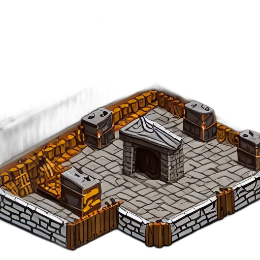 building, crown, furniture, pixel art transparent PNG cut-out