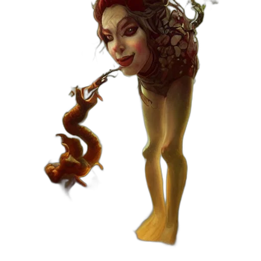 staff, creature, concept art, fantasy art transparent PNG cut-out
