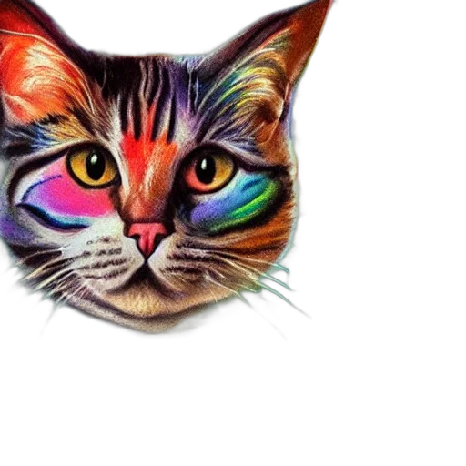 animal, jewelry, hat, face, photorealistic, watercolor, oil painting, pixel art transparent PNG cut-out