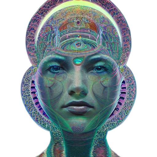face, mask, robot, crown transparent PNG cut-out