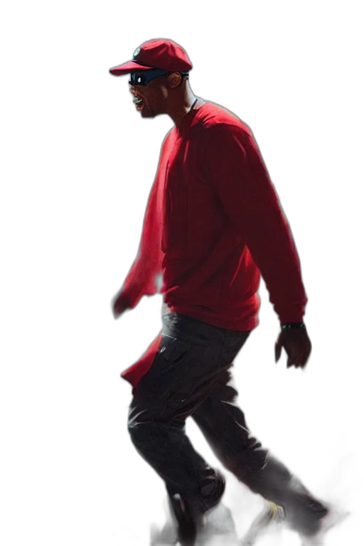 jacket, creature, staff, shoes transparent PNG cut-out