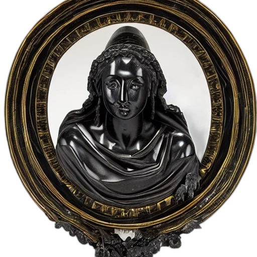 jewelry, crown, face, mask, euterpe, votive, offering, black transparent PNG cut-out
