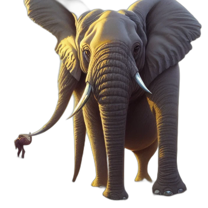 animal, creature, weapon, staff transparent PNG cut-out