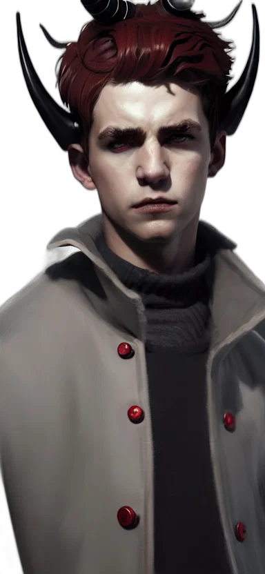 jacket, face, staff, photorealistic transparent PNG cut-out