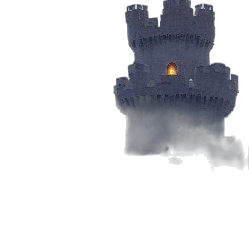 crown, dragon, building, robot, concept art, 3d render, fantasy art, pixel art transparent PNG cut-out