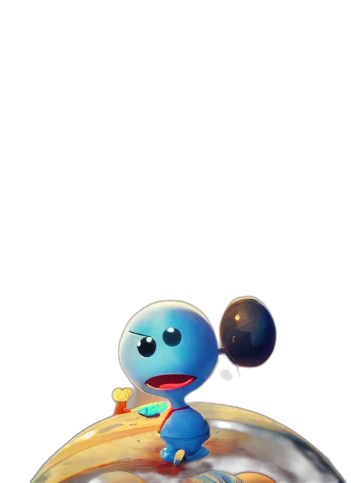 robot, staff, weapon, creature transparent PNG cut-out