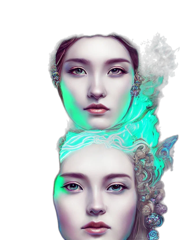 face, crown, mask, robot, fantasy art, photorealistic, concept art, cyberpunk transparent PNG cut-out