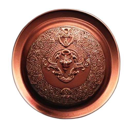 jewelry, crown, copper, platter transparent PNG cut-out