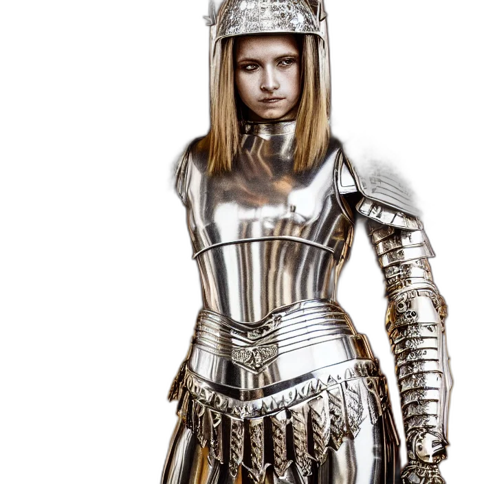 sword, dress, robot, concept art transparent PNG cut-out