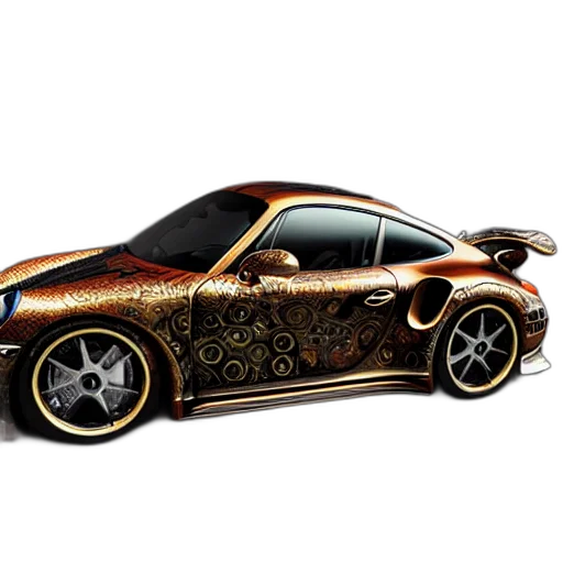 car, 3d render, concept art, photorealistic transparent PNG cut-out