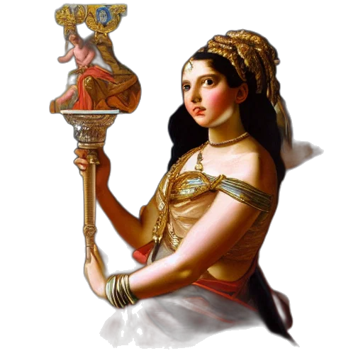 jewelry, staff, sword, crown, oil painting, fantasy art, concept art, photorealistic transparent PNG cut-out