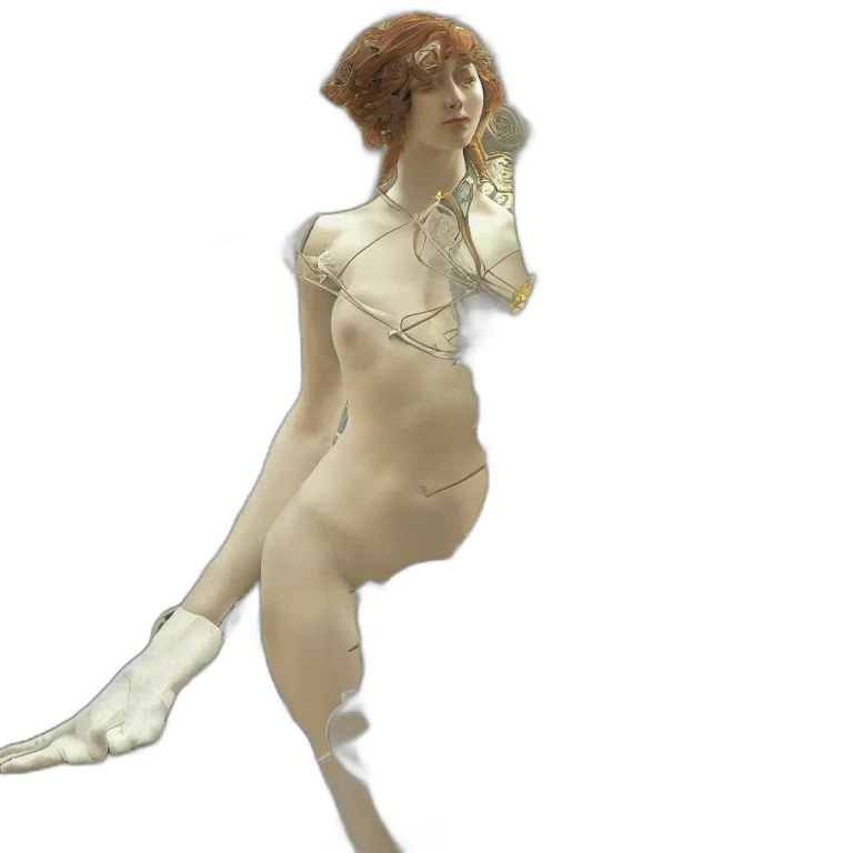 dress, staff, creature, concept art transparent PNG cut-out