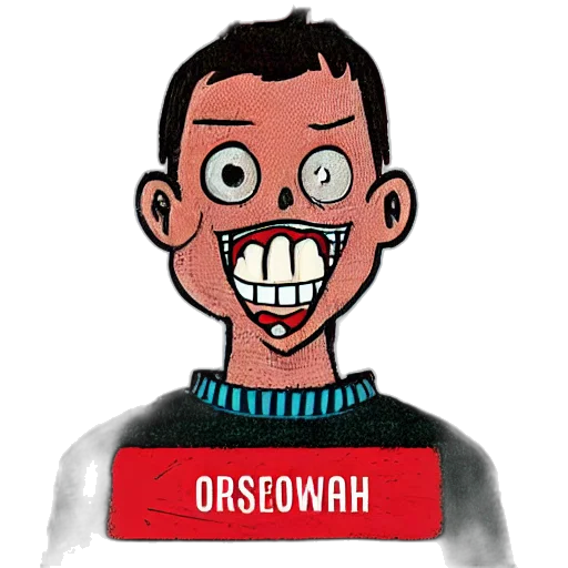 staff, face, mask, cartoon, comic book art, concept art, pixel art, book transparent PNG cut-out