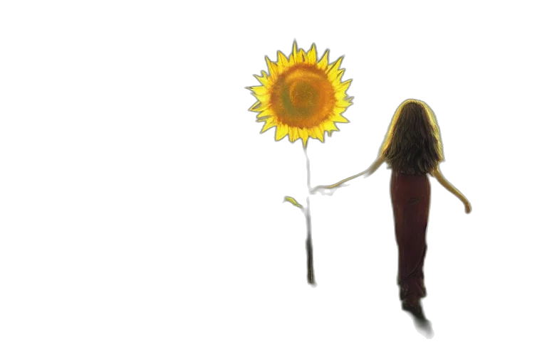 flower, staff, concept art, 3d render transparent PNG cut-out