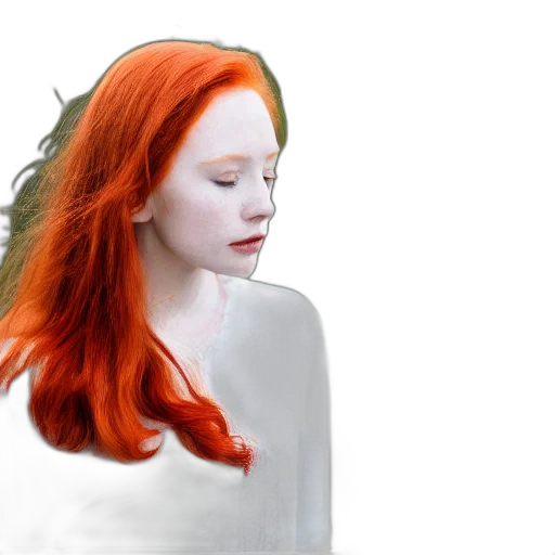 hair, face, dress, crown transparent PNG cut-out