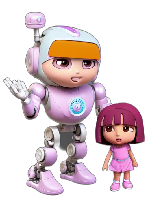 robot, weapon, 3d render, concept art transparent PNG cut-out