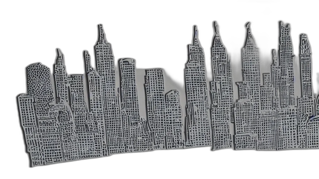 building, 3d render, photorealistic, concept art, paper, cutout, art, sample transparent PNG cut-out