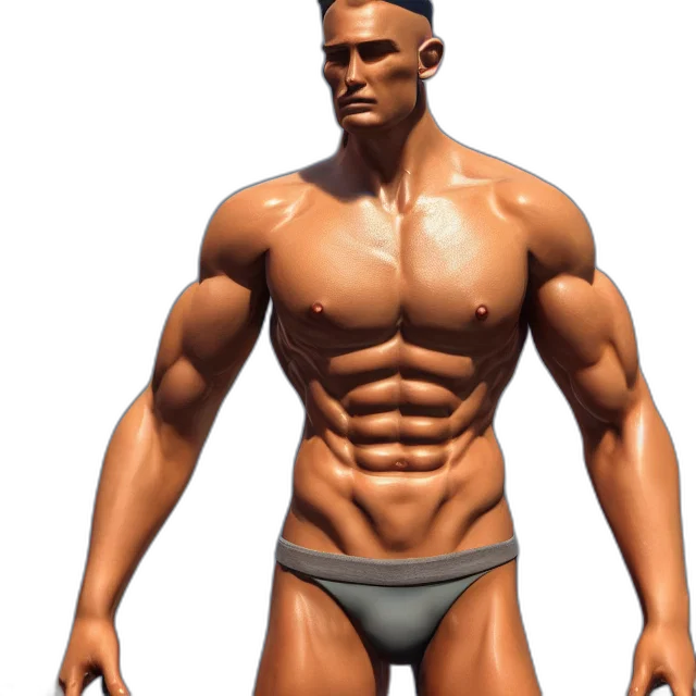 3d render, concept art, photorealistic, fantasy art, fit, body, highly, detailed transparent PNG cut-out