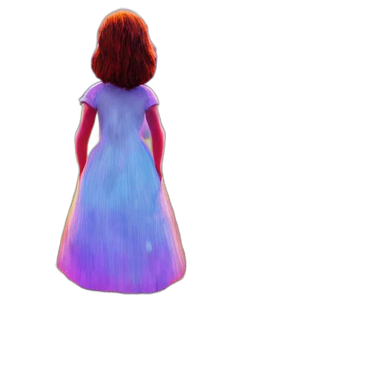 dress, hair, robot, crown transparent PNG cut-out