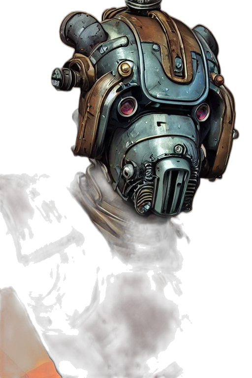 robot, mask, face, weapon transparent PNG cut-out